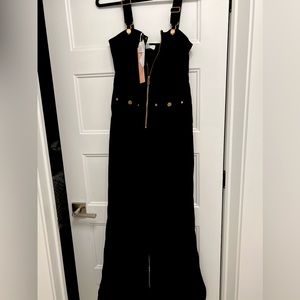 NWT Alice McCall Quincy Overalls Black size 4